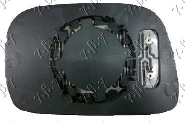 STAKLO RETROVIZORA (KONVEKSNO) - LEVO