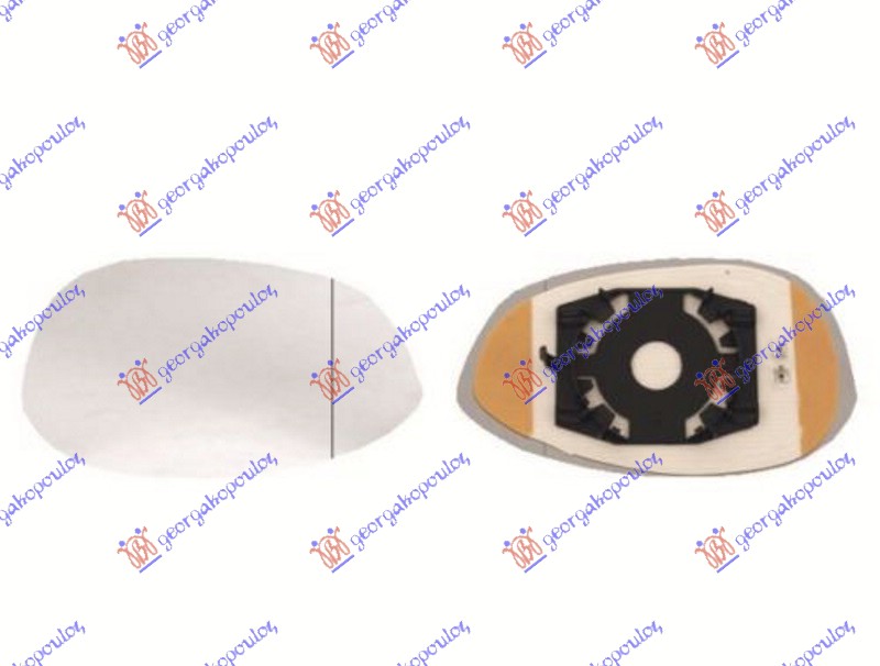 STAKLO RETROVIZORA SA GREJACEM - DESNO