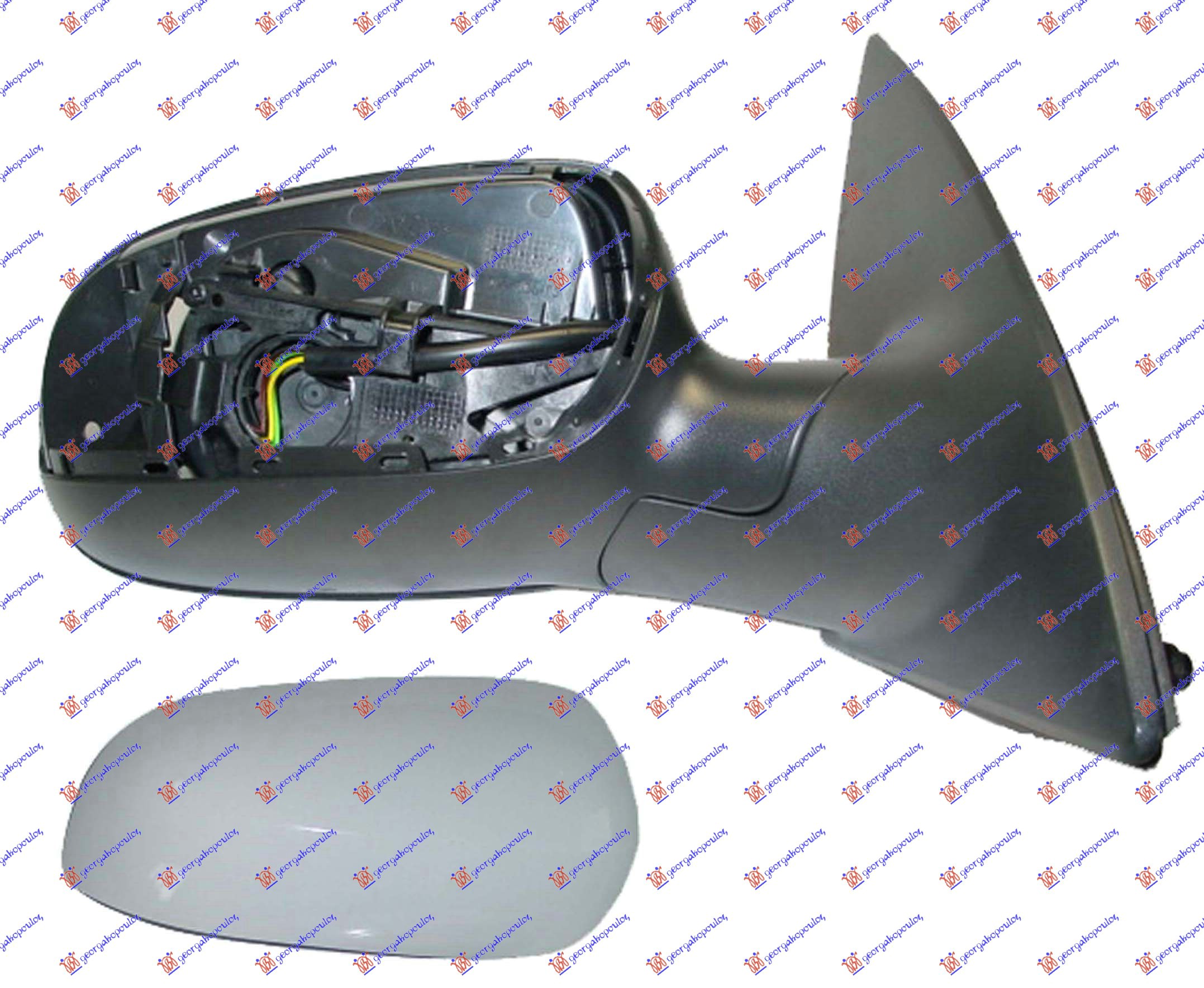 RETROVIZOR ELEKTRICNI SA GREJACEM PM (A KVALITET) (KONVEKSNO STAKLO) - DESNO