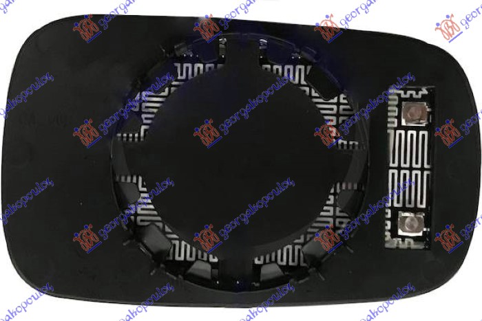 STAKLO RETROVIZORA SA GREJACEM (ASFERICNO) - LEVO