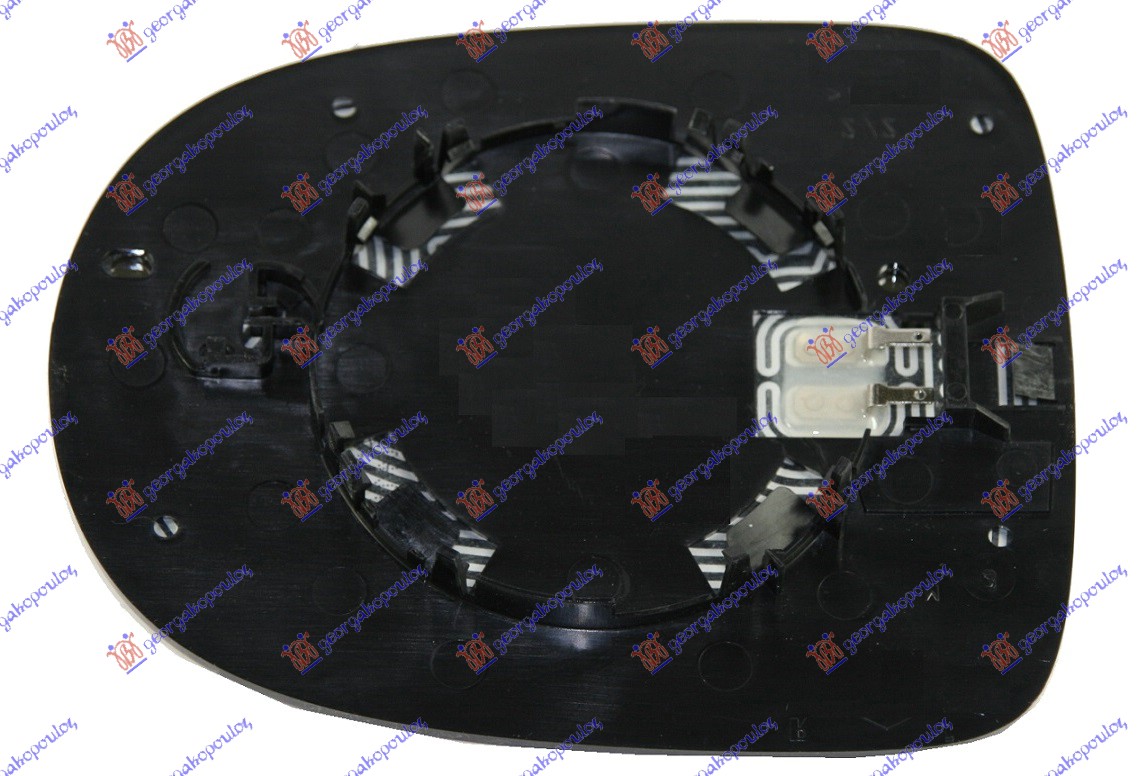 STAKLO RETROVIZORA SA GREJACEM (KONVEKSNO) - DESNO