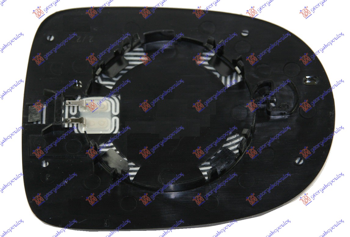 STAKLO RETROVIZORA SA GREJACEM (ASFERICNO) - LEVO