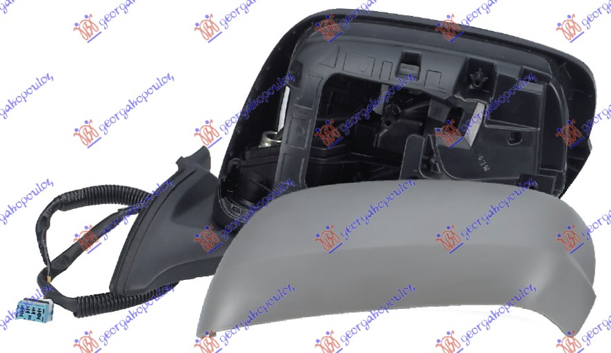 RETROVIZOR ELEKTRICNI PM (A KVALITET) (KONVEKSNO STAKLO) - LEVO