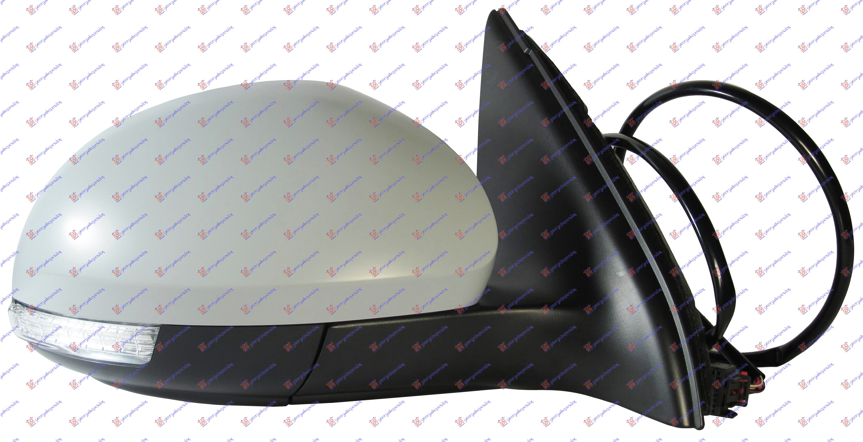 RETROVIZOR ELEKTRICNI SA GREJACEM PM (MIGAVAC) (A KVALITET) (KONVEKSNO STAKLO) - DESNO