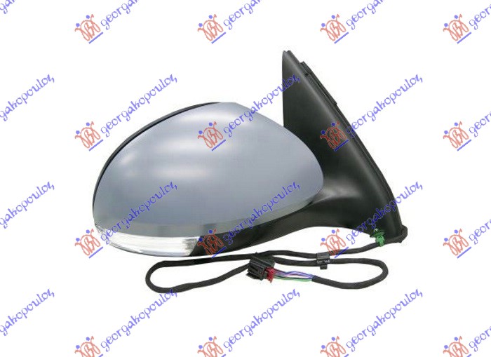 RETROVIZOR ELEKTRICNI SA GREJACEM PM (MIGAVAC) (KONVEKSNO STAKLO) - DESNO