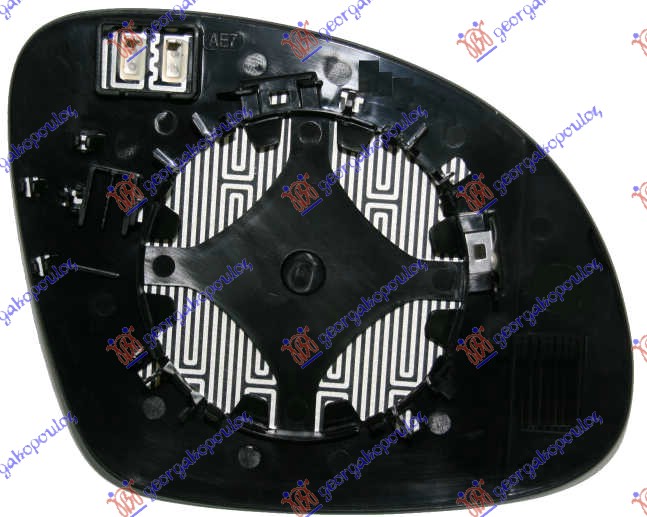 STAKLO RETROVIZORA SA GREJACEM (KONVEKSNO) - LEVO