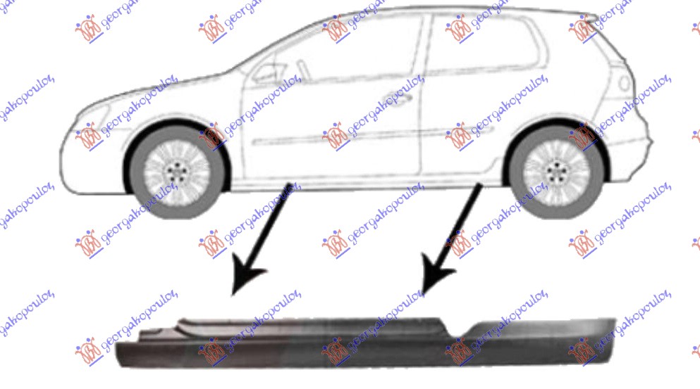 SAJTNA 3 VRATA - LEVO