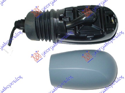 RETROVIZOR ELEKTRICNI SA GREJACEM (A KVALITET) (KONVEKSNO STAKLO) - LEVO