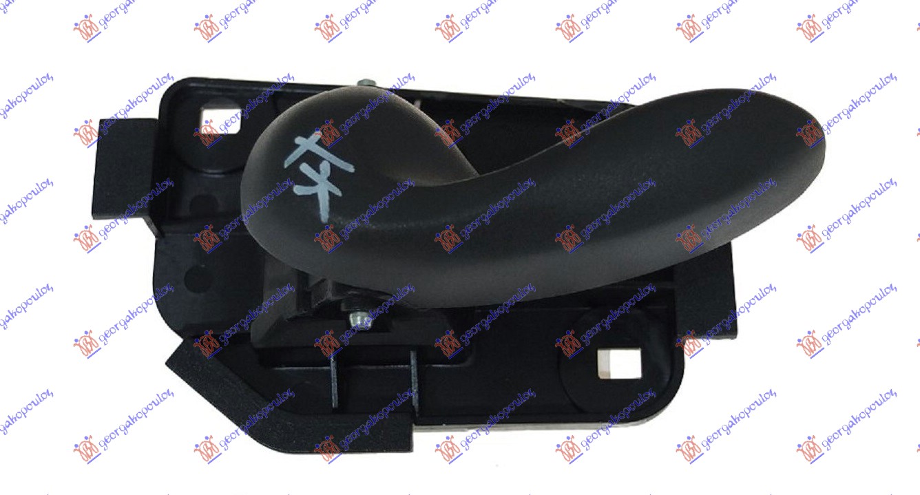 KVAKA PREDNJIH/ZADNJIH VRATA UNUTRASNJA CRNA - LEVO