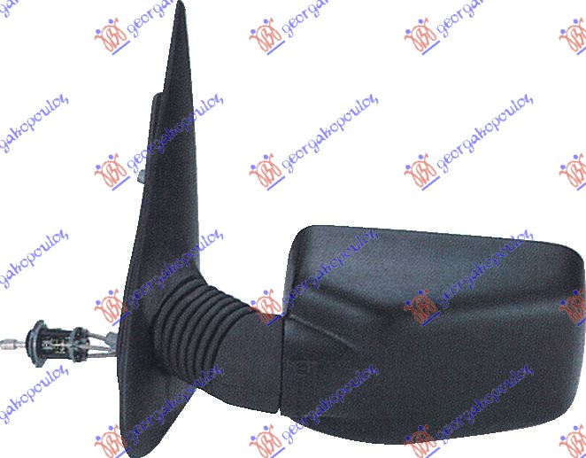 RETROVIZOR MEHANICKI SA SAJLOM (A KVALITET) (RAVNO STAKLO) - LEVO