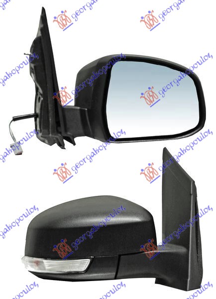 RETROVIZOR ELEKTRICNI SA GREJACEM PM (MIGAVAC) (ASFERICNO STAKLO) - DESNO