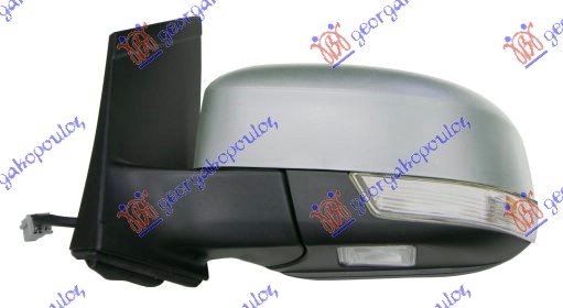 RETROVIZOR ELEKTRICNI SA GREJACEM PM (MIGAVAC) (SVETLO) (A KVALITET) (ASFERICNO  - LEVO