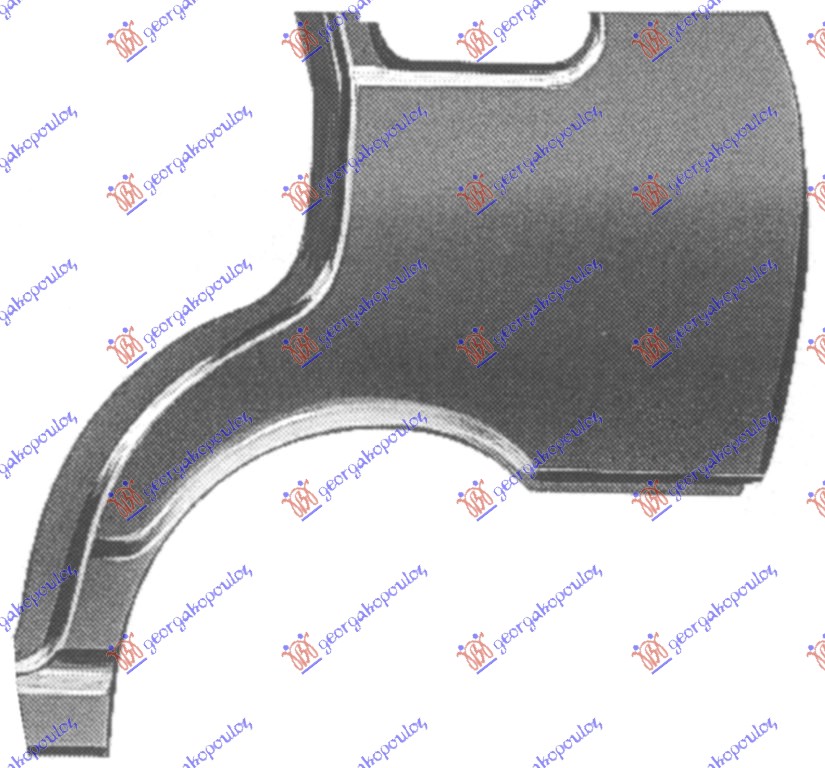 ZADNJI BLATOBRAN 5 VRATA - LEVO