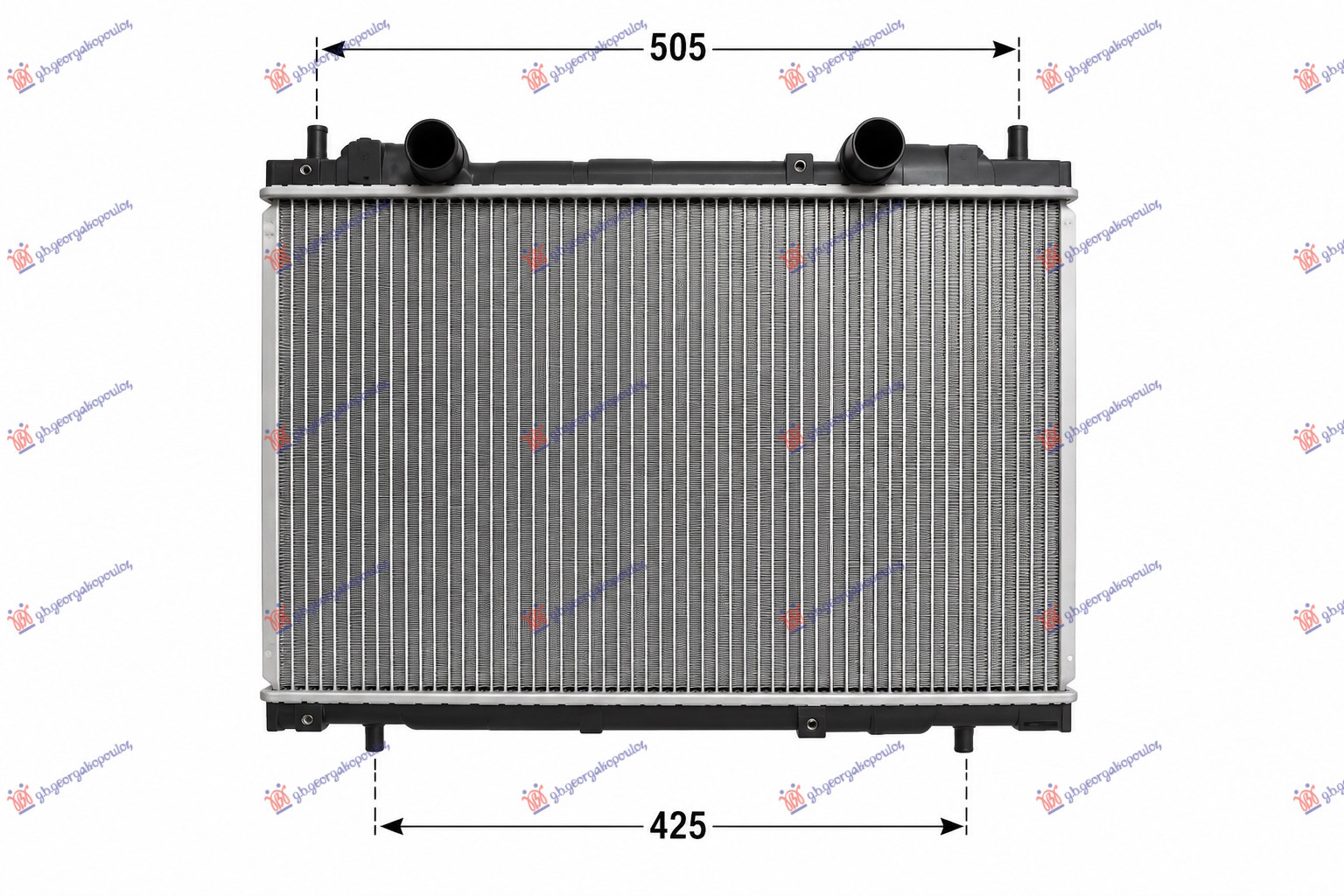 HLADNJAK MOTORA 1.8/2.0 (+AC) (375x563) (BEZ VENTILA) (NRF)