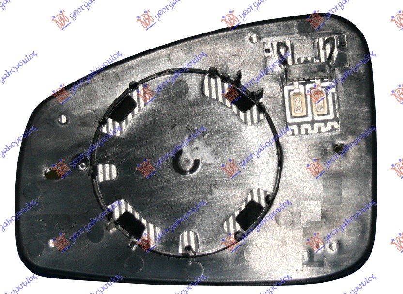 STAKLO RETROVIZORA SA GREJACEM (KONVEKSNO) - DESNO