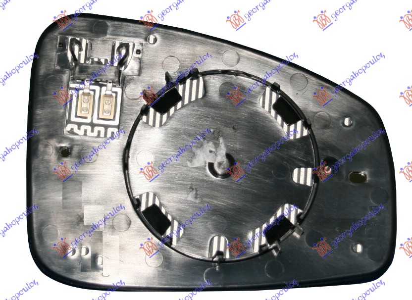 STAKLO RETROVIZORA SA GREJACEM (ASFERICNO) - LEVO