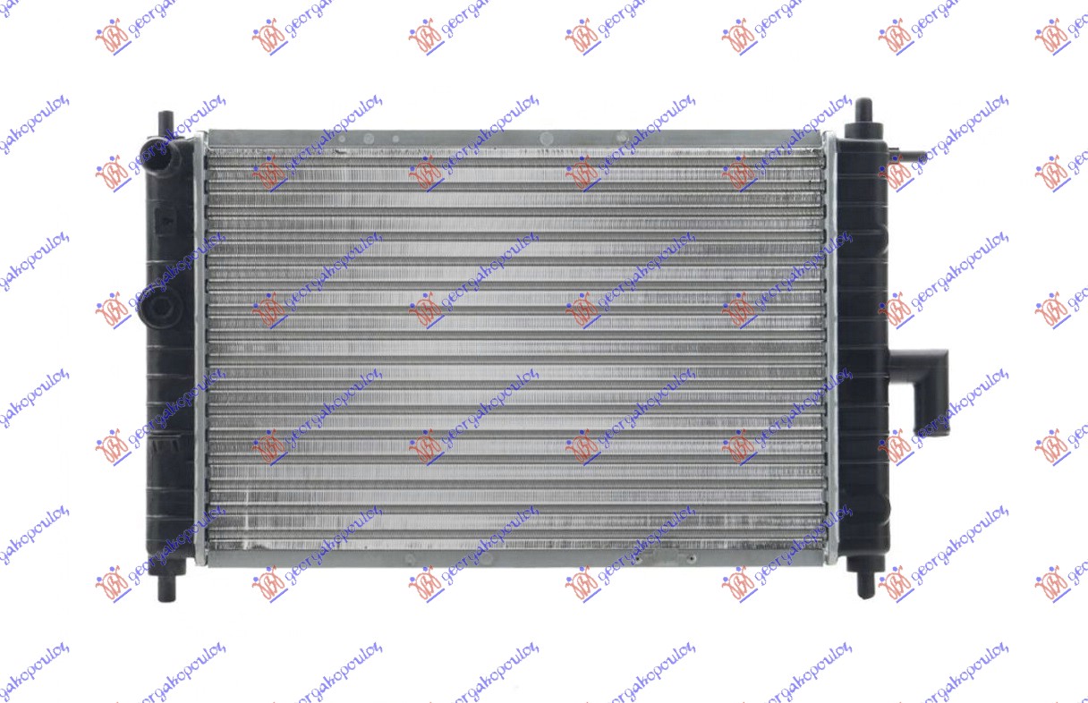 HLADNJAK MOTORA 0.8 6V/1.0 8V (+/-AC) (45.8x29.5x18) (NISSENS)