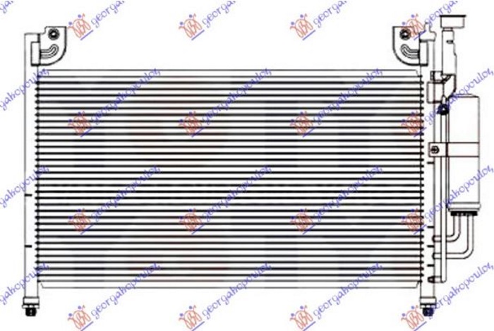 HLADNJAK KLIME BENZIN/DIZEL (575x335x16) (MARELLI)
