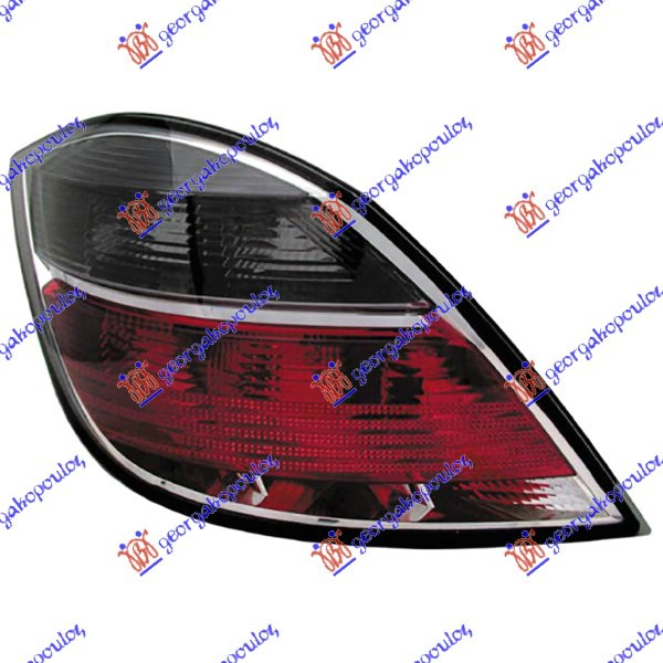 STOP LAMPA 5 VRATA (ZATAMNJENA CRVENA) 07- (DEPO) - LEVO