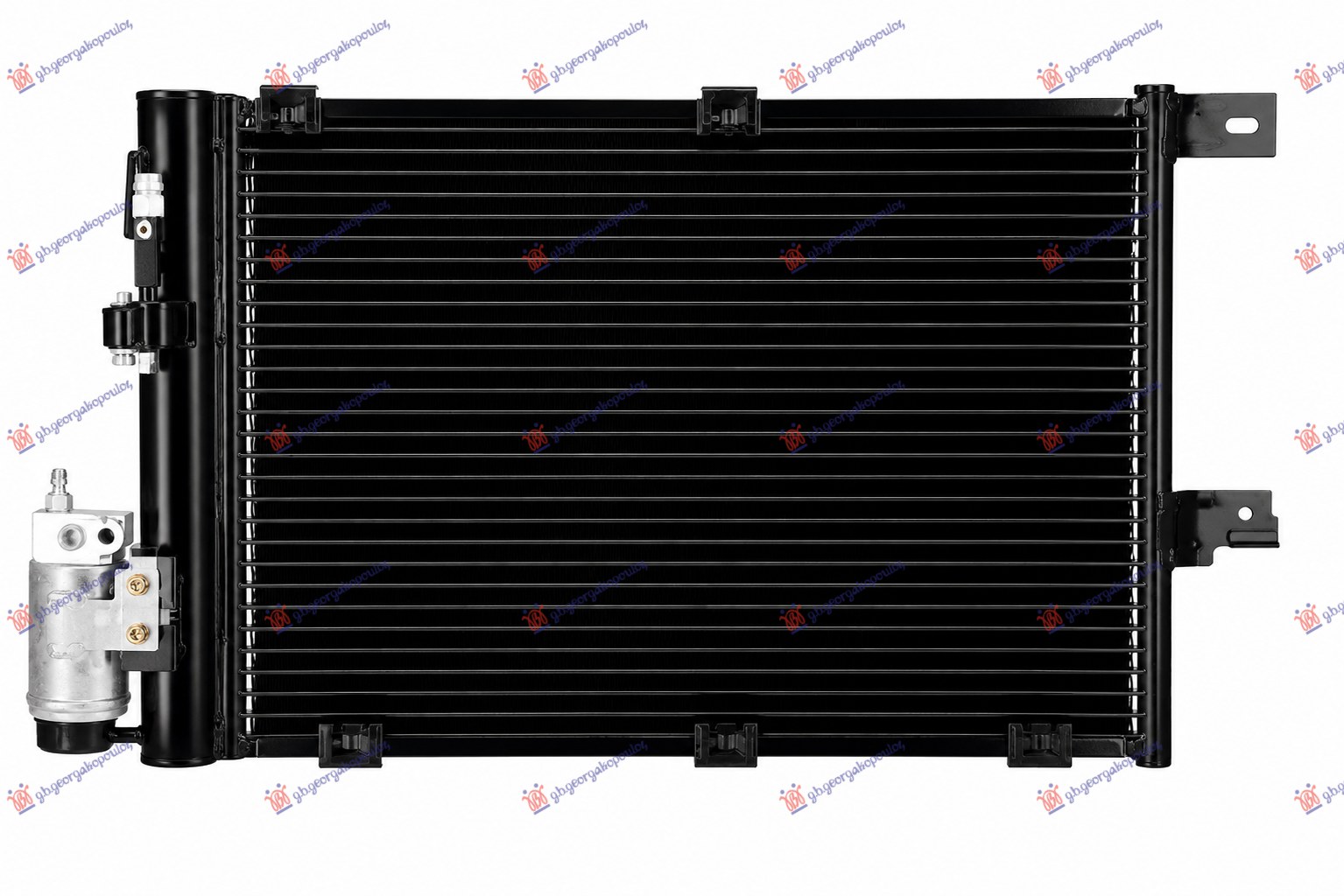 HLADNJAK KLIME ASSY -2002 (540x382x16) (HOSE-FILTER SAME SIDE) (NISSENS)