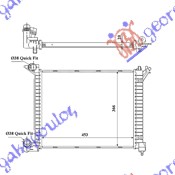 HLADNJAK MOTORA 1.4 DIZEL T.D (455x366x24) (NRF)