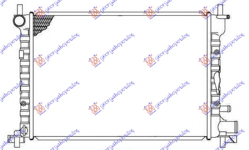 HLADNJAK MOTORA 1.8 DIZEL (+AC) (500x363x28) (NISSENS)