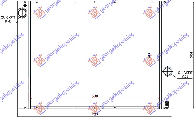 HLADNJAK MOTORA ZA SVE MODELE BENZIN (MAN) (620x490) (NRF)