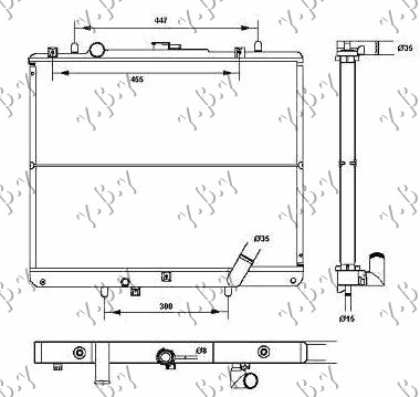 HLADNJAK MOTORA 2.5 T.DIZEL (+/-AC) (50x63.9x36)