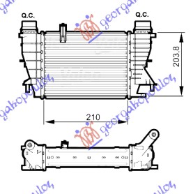 HLAD INTERC. 1.5 DCi (210x203x64)11-