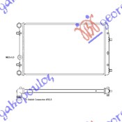 HLADNJAK MOTORA ZA SVE MODELE BENZIN/DIZEL (MAN/AUTO) (+/-AC) (63x41)