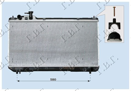 HLADNJAK MOTORA 2.0I 16V (+/-AC) (35x69.3) (KOYO)