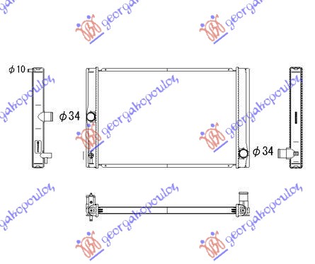 HLADNJAK MOTORA 1.4 D4d (KOYO)