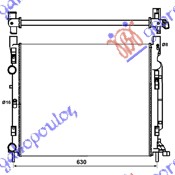 HLADNJAK MOTORA 1.6 BENZIN - 1.5 DIZEL (+AC) (560x480x26) (NRF)