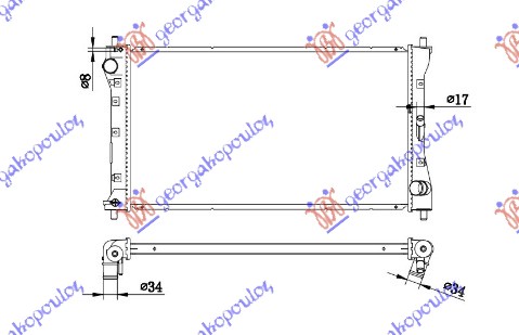 HLADNJAK MOTORA 2.0 DDiS DIZEL (MAN) (675x370x26) (VALEO)