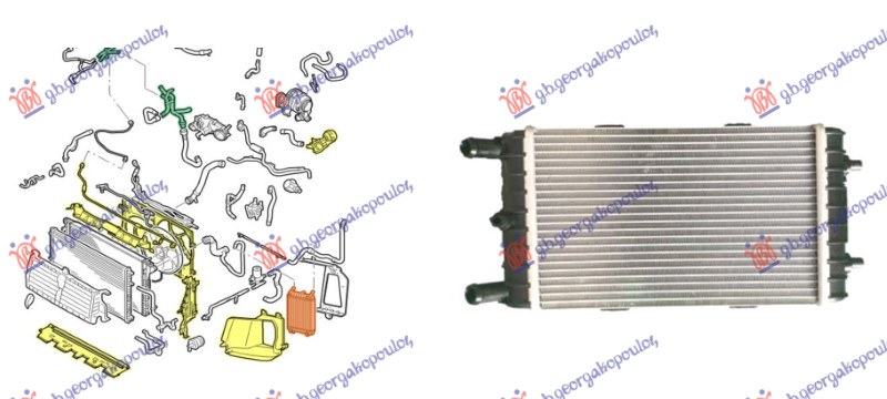 HLADNJAK MOTORA DODATNI 3.0 DIZEL/HIBRID (LEVA STRANA) (250x150x60) (NISSENS)