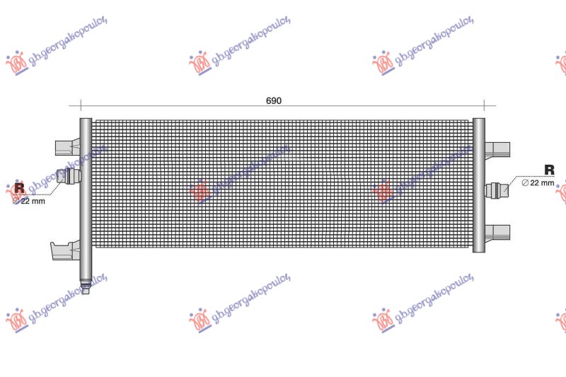 HLADNJAK MOTORA DODATNI 1.5 (225xe) HIBRID/BENZIN (650x280x16) (NISSENS)