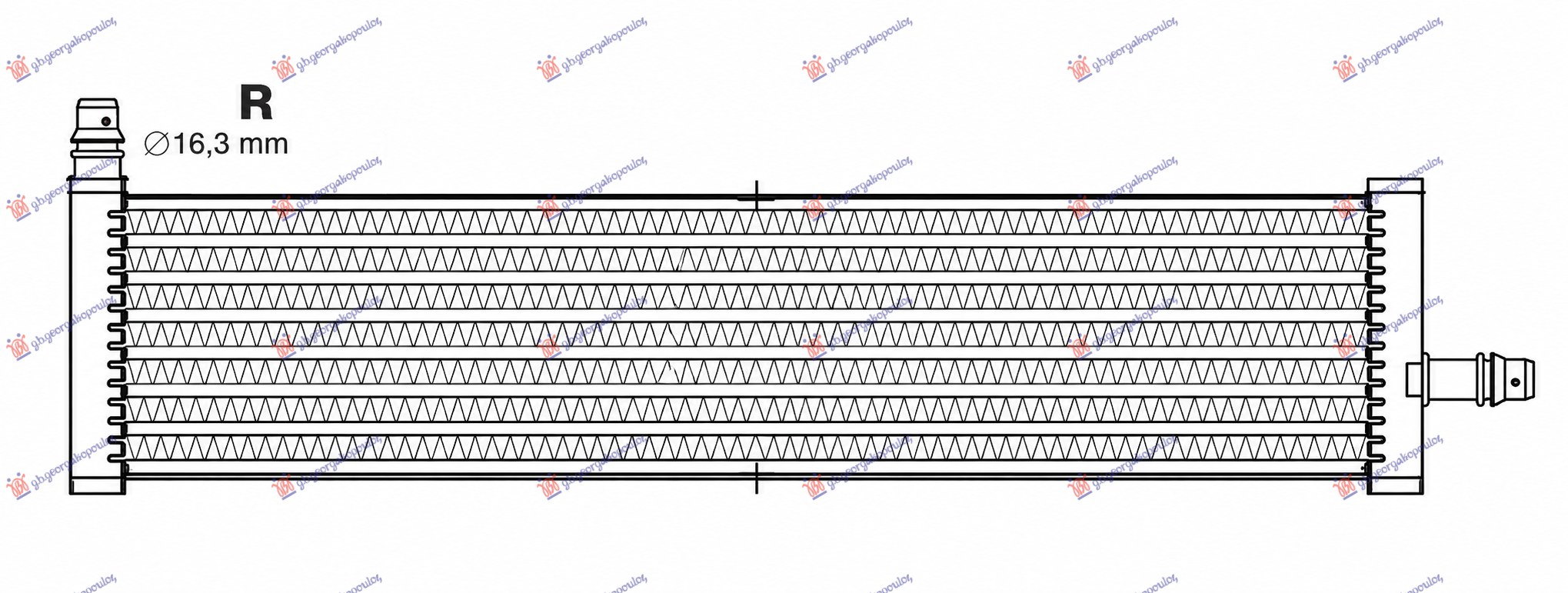 HLADNJAK MOTORA 2.0/3.0/4.4 BENZIN (MAN/AUTO) (500x110x16)