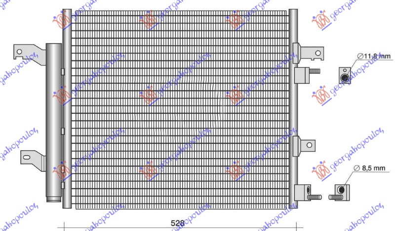 HLADNJAK MOTORA 3.0/5.0 BENZIN (525x447)