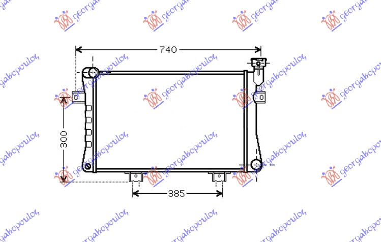 HLADNJAK MOTORA 1.7 (+/-AC) (62.5x32x3.2) (MARELLI)