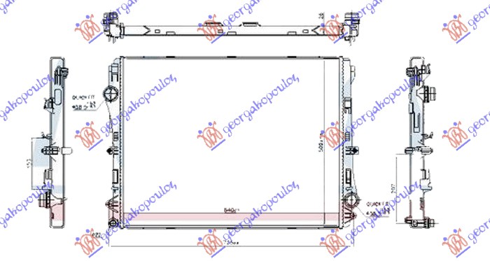 HLADNJAK MOTORA 2.0 BENZIN/HIBRID (MAN/AUTO) (640x502) (VALEO)