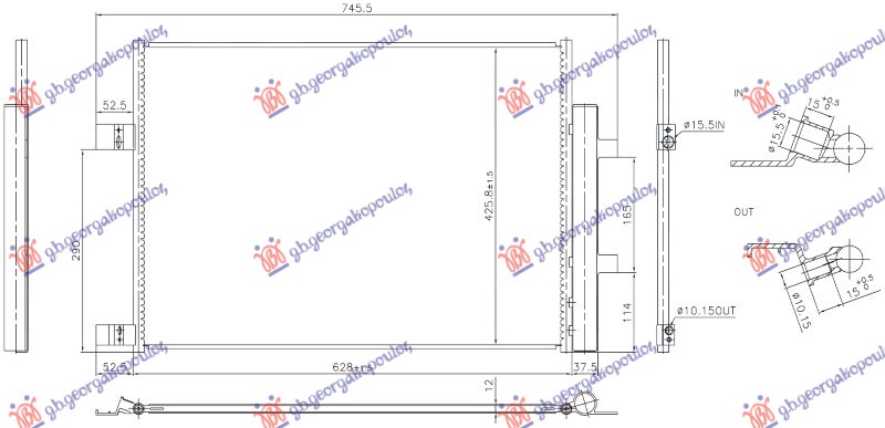 HLADNJAK KLIME 1.7 BENZIN (629x425x12)