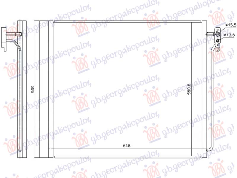HLADNJAK KLIME 4.2/4.4/5.0 BENZIN (561x626)