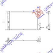 HLADNJAK MOTORA 1.3/1.4/1.6/1.8 BENZIN (MAN) (600x375x16)