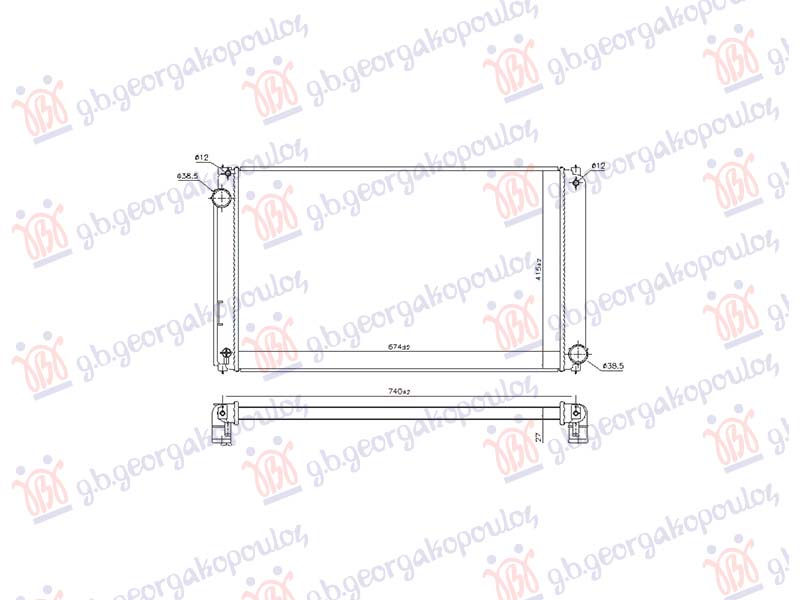 HLADNJAK MOTORA 2.5 BENZIN/HIBRID (AUTO) (675x411) (NRF)