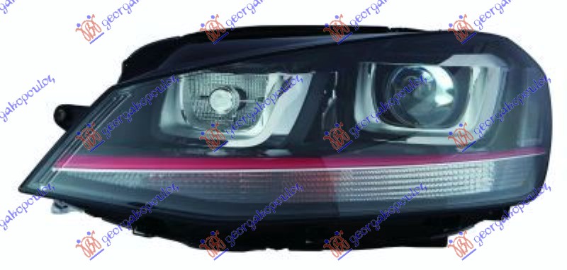 FAR Bi-XENON SA LED DNEVNIM SVETLOM (GTI) (TYC) - LEVO