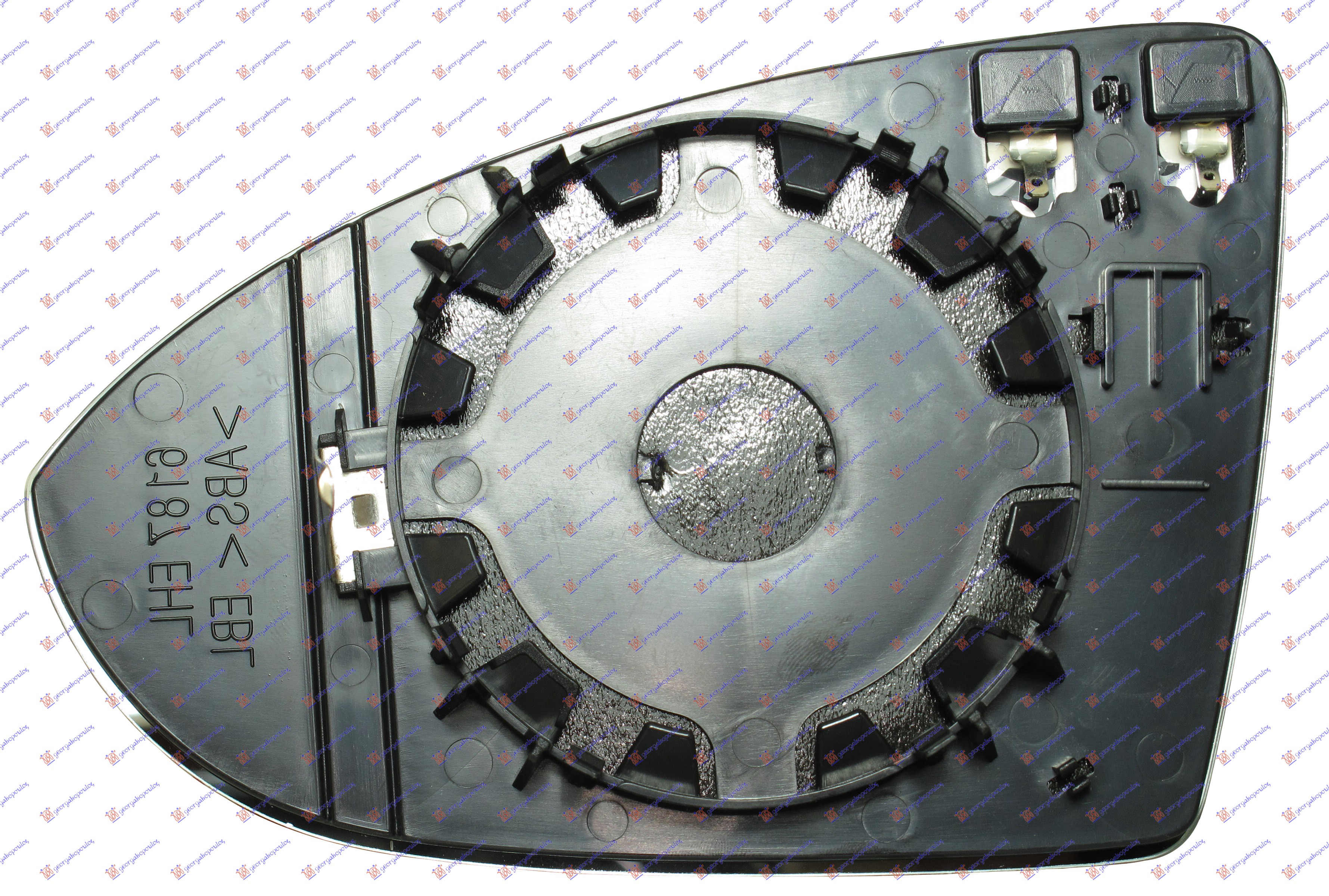 STAKLO RETROVIZORA SA GREJACEM (KONVEKSNO) - DESNO