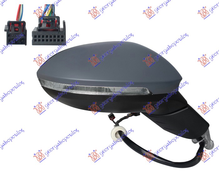 RETROVIZOR ELEKTRICNI SA GREJACEM PM (ELEKTRO-SKLOPIV) (MEMORIJA) (MIGAVAC) (SVE - DESNO