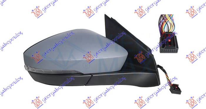 RETROVIZOR ELEK. SA GREJ. PM (ELEKTRO-SKLOPIV) (MIGAVAC) (MRTAV UGAO) (MEMORIJA) - DESNO