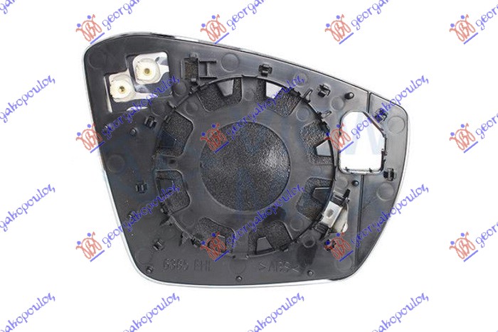 STAKLO RETROVIZORA SA GREJACEM (ASFERICNO) - LEVO