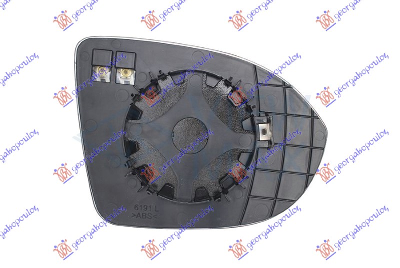 STAKLO RETROVIZORA SA GREJACEM (ASFERICNO) - LEVO